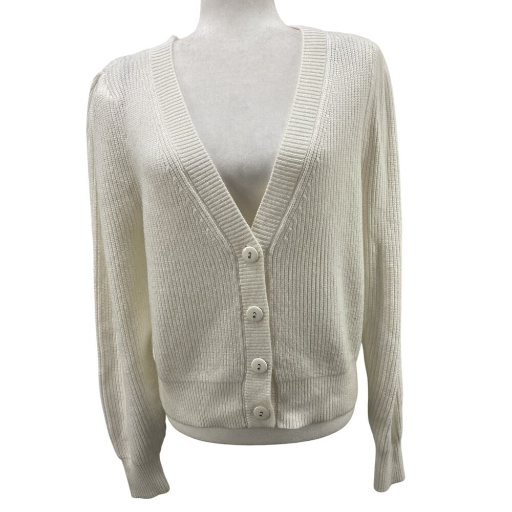 Laundry by Shelli Segal Marshmallow sweater white women size Large A003055